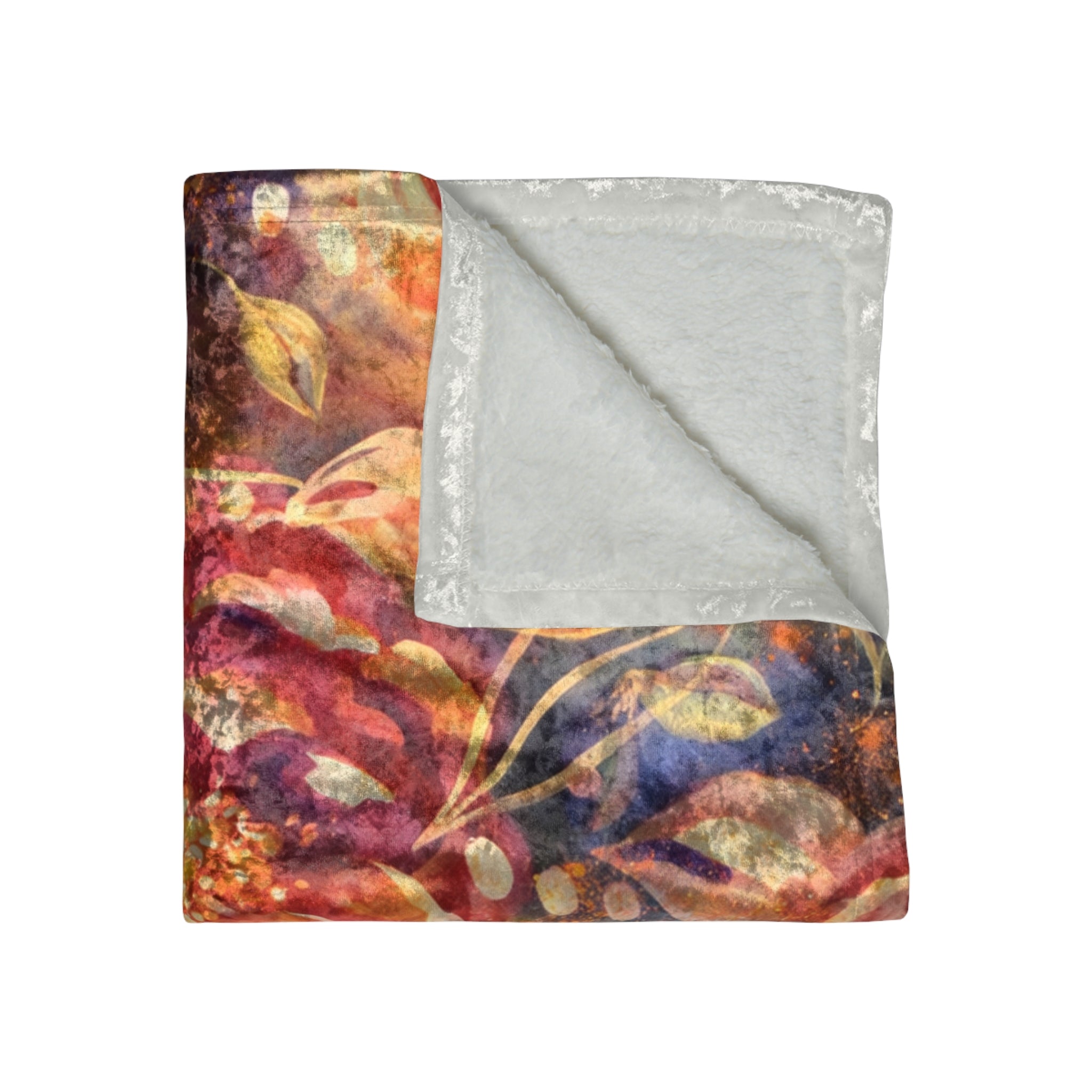 Fleur.43 Velvet Throw