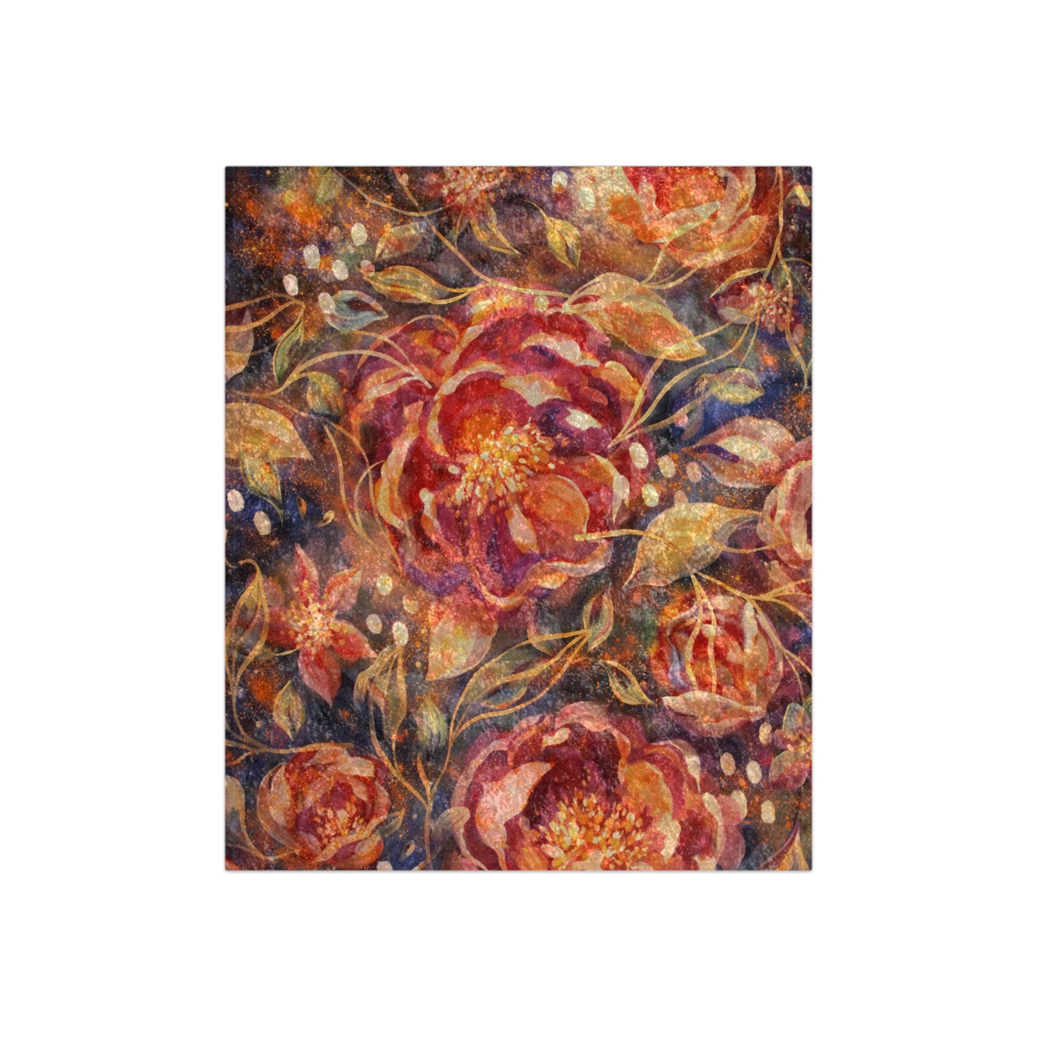 Fleur.43 Velvet Throw